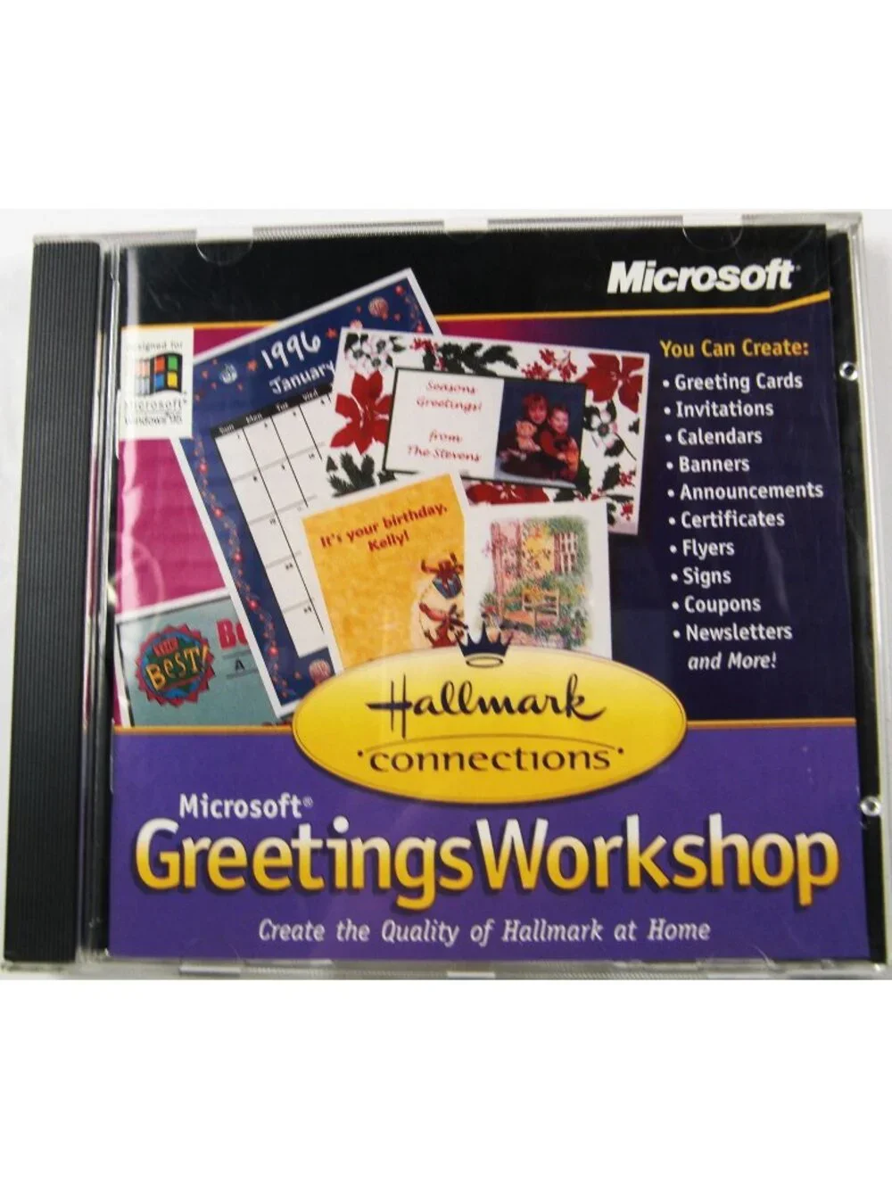 Microsoft Greetings Workshop CD-ROM for Windows 95 English